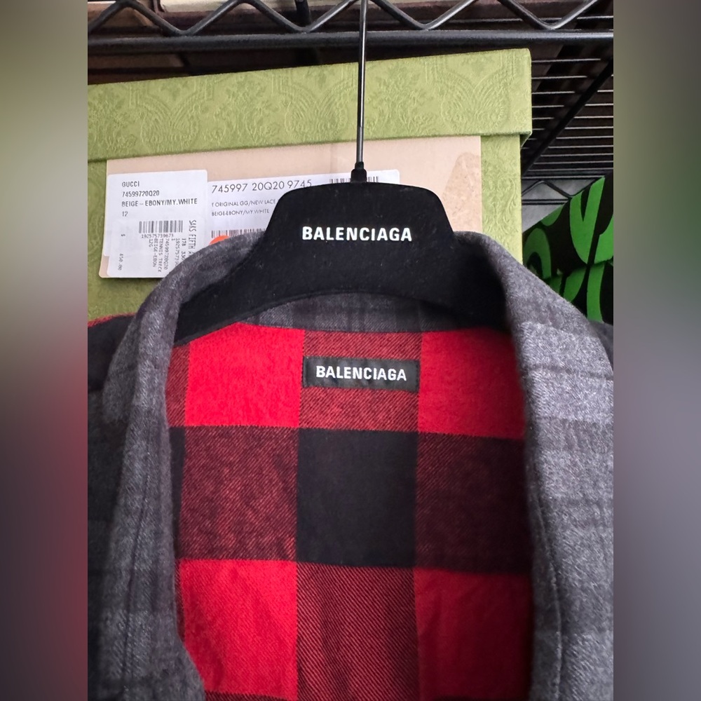 Balenciaga Patchwork Button Down Shirt - image 6